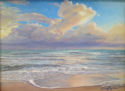 Beacb Painting, Don Gillespie Painter, Florida, Donald Gillespie Paintings